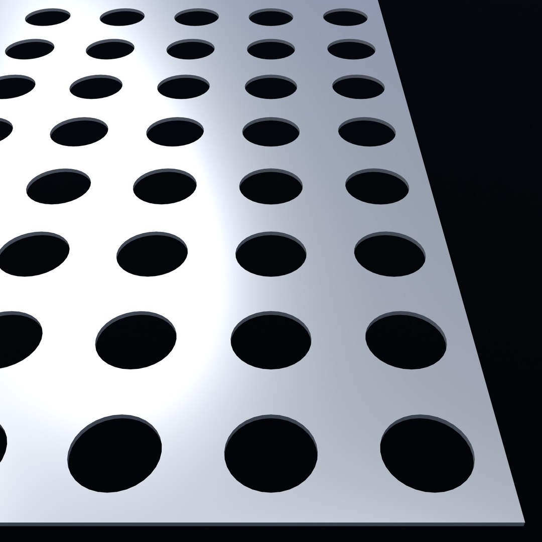 Perforated panel with 28 percent opening 25O68 3D model https://p.turbosquid.com/ts-thumb/PG/2juhax/qZ/2025o06805/jpg/1765959122/1920x1080/fit_q87/1438551518fa4c097558e9d0785e622969884631/2025o06805.jpg