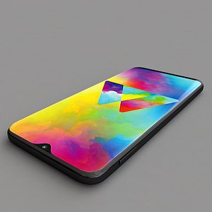 3D model samsung galaxy m20 charcoal