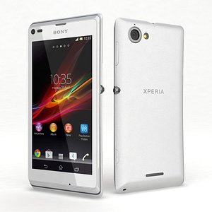 3d sony xperia l white
