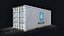 Contenedor de carga MAERSK 20 modelo Low-poly 3D