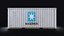 Contenedor de carga MAERSK 20 modelo Low-poly 3D