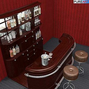 furniture bar 3d model