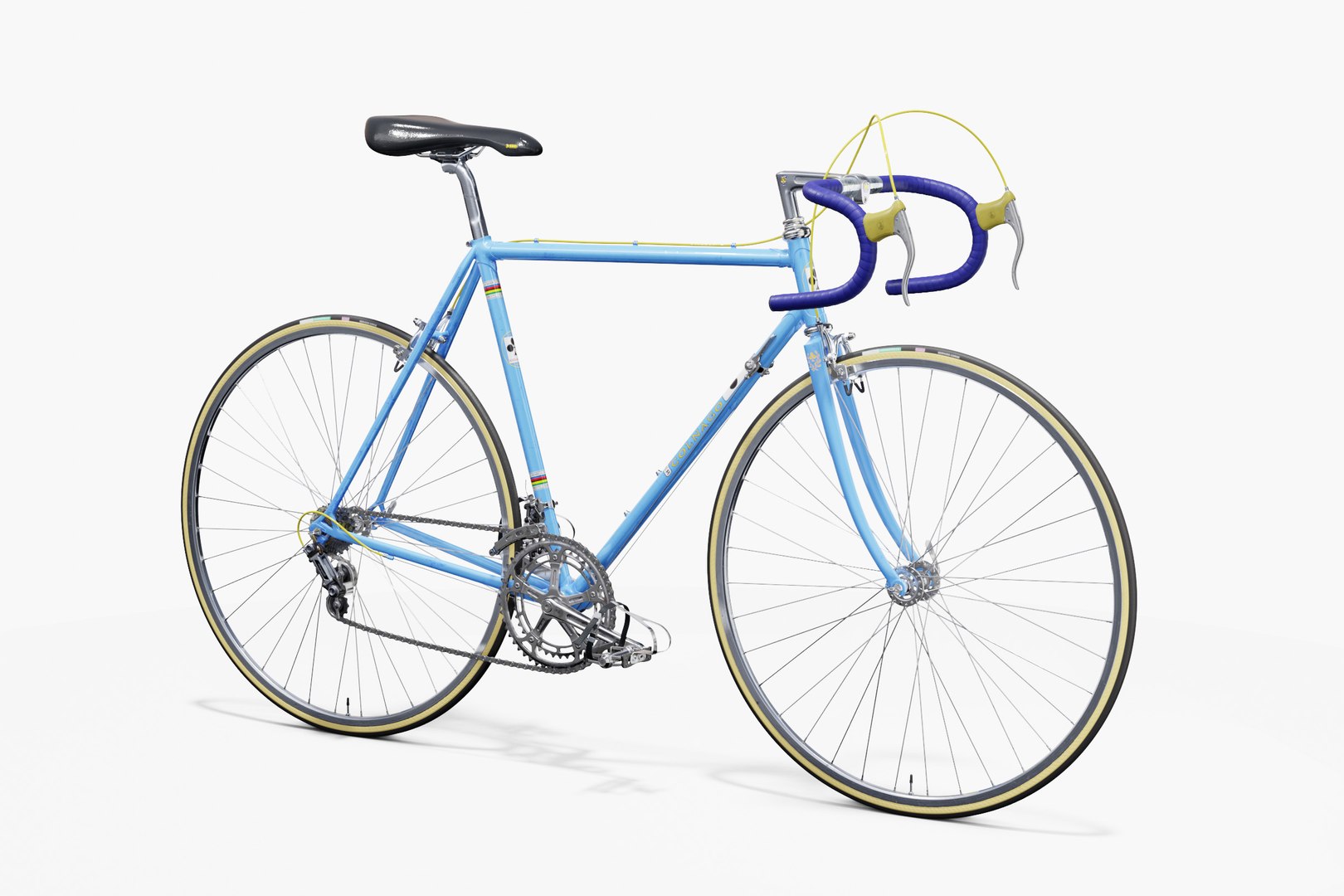 Vintage Race Bicycle BRANDED SET 3D Model - TurboSquid 2348229