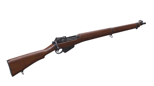 3D Lee Enfield MK1 Low-poly PBR Free