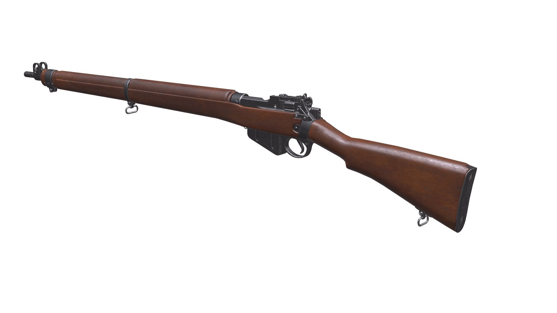 Free 3d Lee Enfield Mk1 Low Poly Pbr Free Turbosquid 1907112