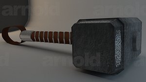 replica hammer thor 3d model