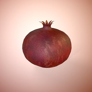 food fruit pomegranate 3D model