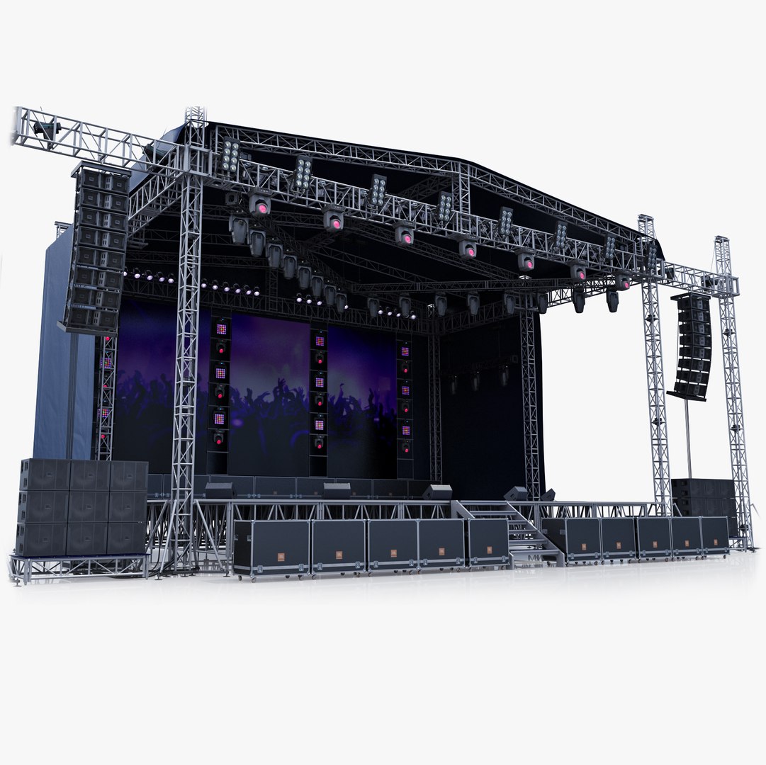 Concert Scene V1 3d Model