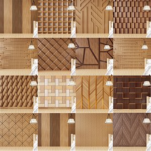 3D Bundle Wall Wood 1-35 model