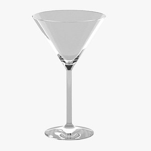 3d martini glass model