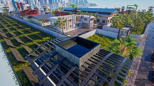 3D Port Facility Industrial Park