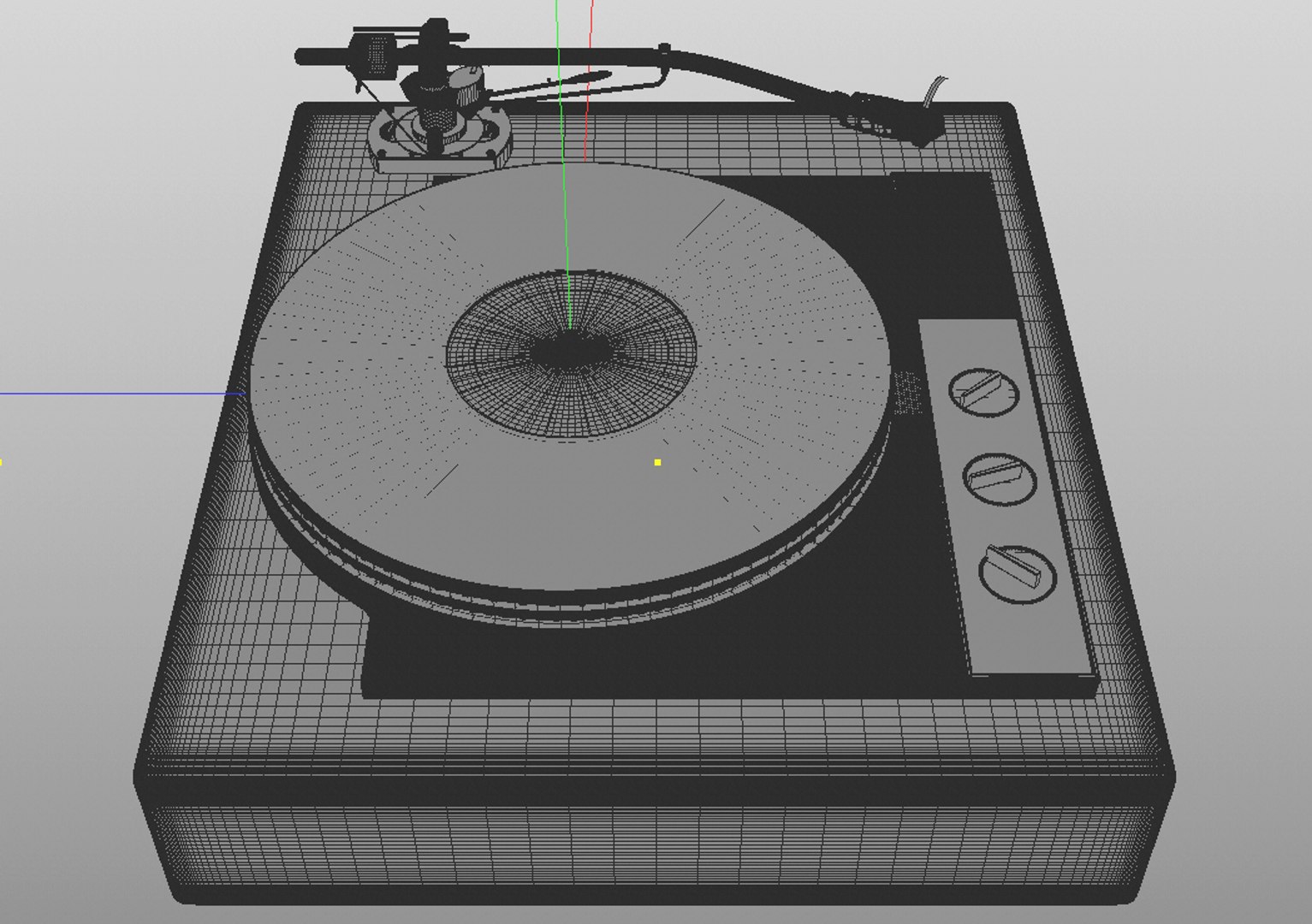 401 Vintage Turntable 3D - TurboSquid 1491311