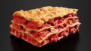 lasagna 3D model