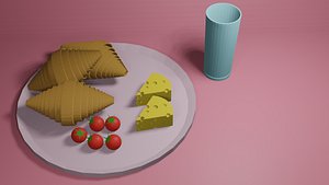 3D Breakfast  3d model model