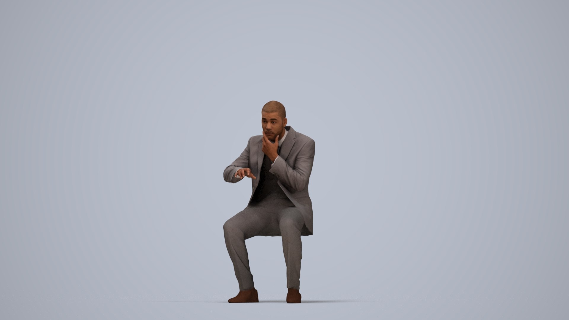 3D 00283Bill006 - Adult Black man sitting in office wearing autumn or spring business attire model https://p.turbosquid.com/ts-thumb/PG/RNW2jD/Bq/00283_bill006_state2_frame_0006/jpg/1773030663/1920x1080/fit_q87/804692ad34db26113ad4167db63d1779e8380c0a/00283_bill006_state2_frame_0006.jpg