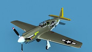 North American A-36A Apache V01 USAAF 3D model
