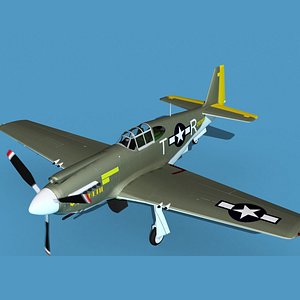 North American A-36A Apache V01 USAAF 3D model