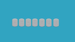 3D Mixed package of switches and sockets model