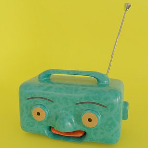 Toy radio in Blender and other formats