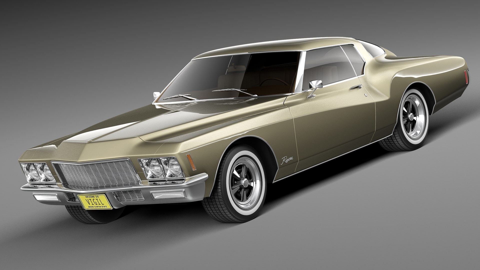 ビュイックリビエラGSボートテール19713Dモデル - TurboSquid 594499