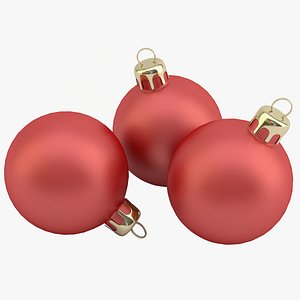 christmas ball red obj