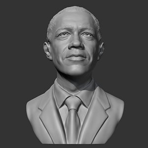 3D Barack Obama 3D print model