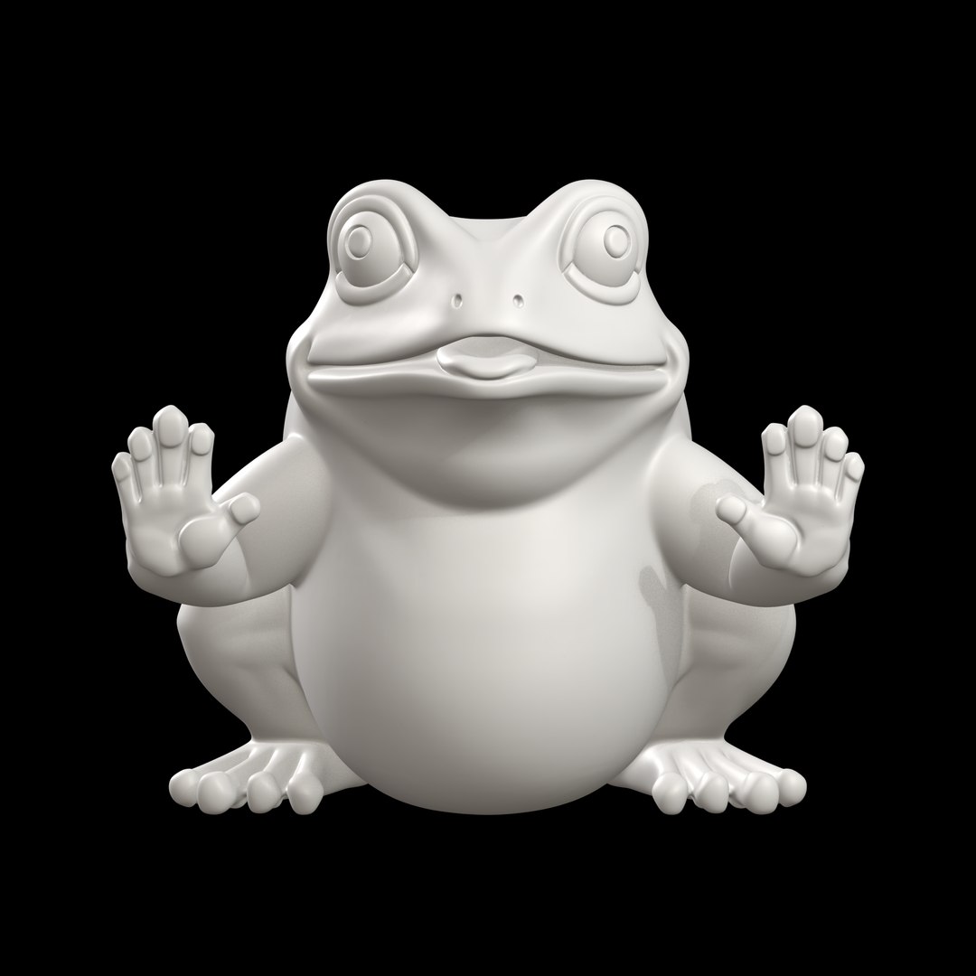 modelo 3d Estatua de rana zen - TurboSquid 2549199