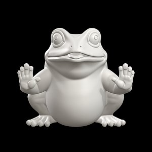 Zen Frog Statue