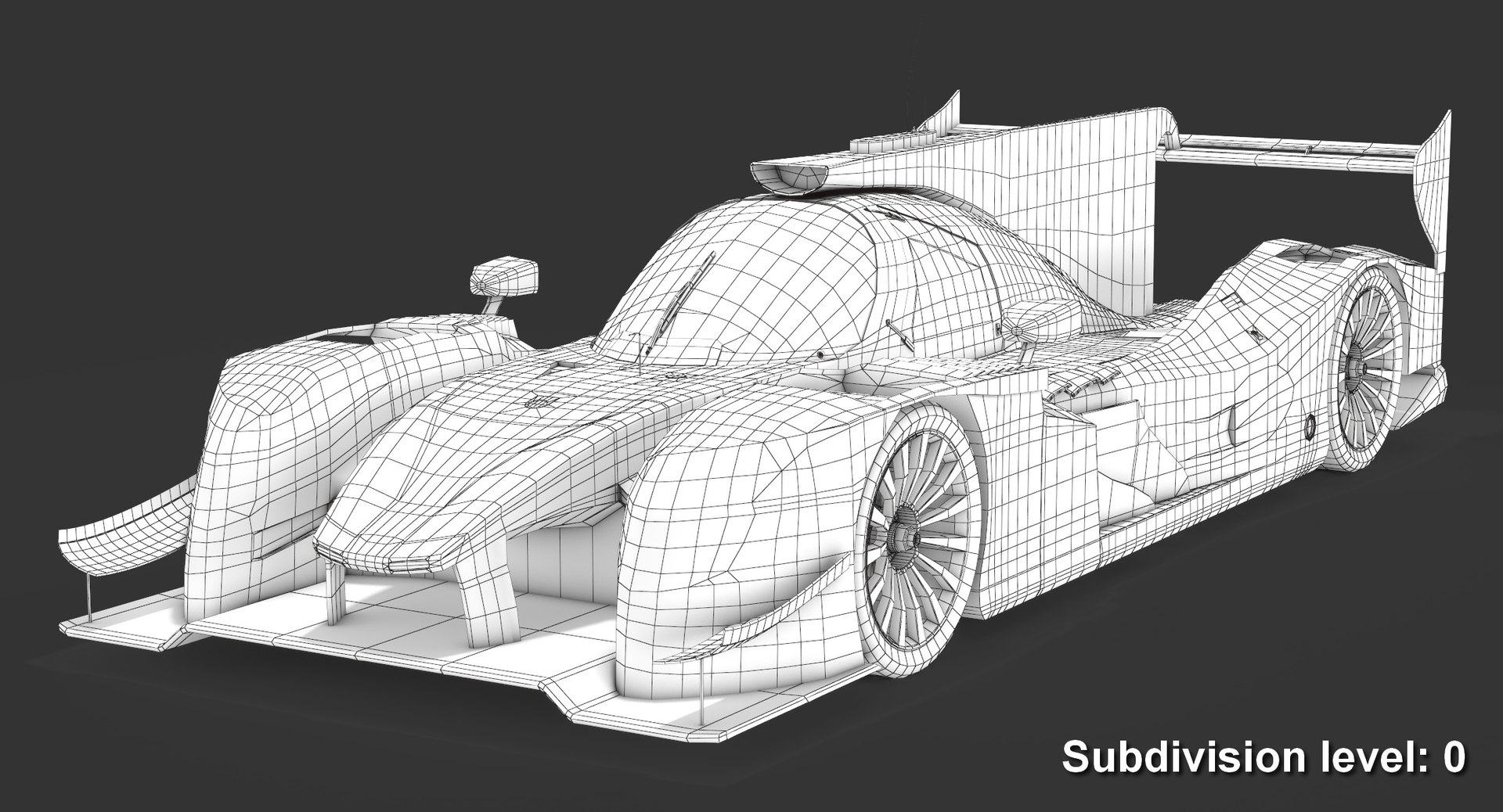 3D model larbre competition dallara p217 - TurboSquid 1295483