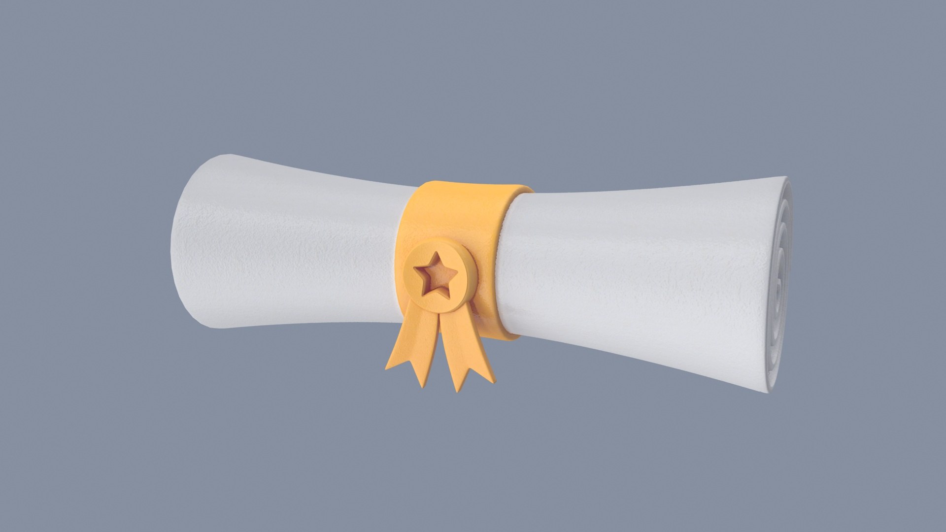 Certificate Scroll 3D Model TurboSquid 2422536