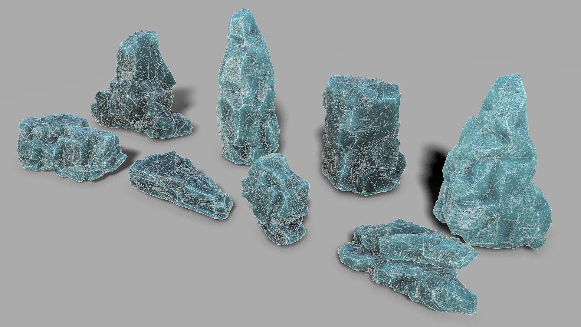 3D Model Mountain Rock Pbr Pack 10 - TurboSquid 2139548