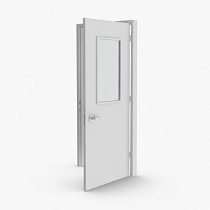 commercial-doors---door-1-open 3D