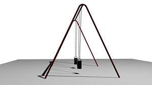 3d model swing wind blowing