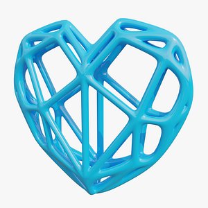 Parametric Wireframe Skeletal Heart v2