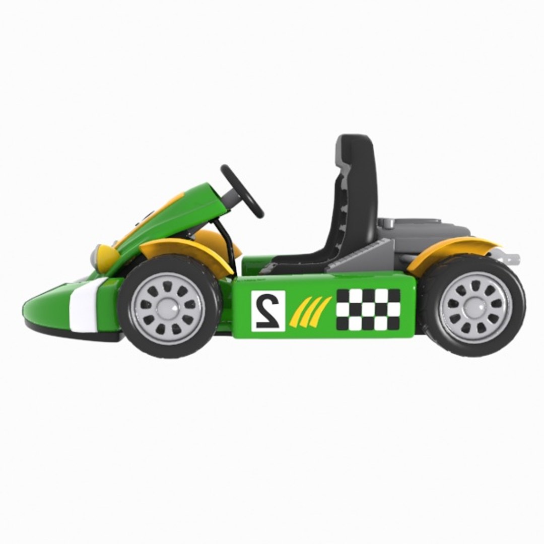 3D Model Cartoon Racing Car - TurboSquid 1288278