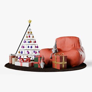 3D model Christmas scene1