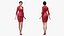 Femme d'affaires asiatique debout pose