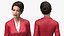 Femme d'affaires asiatique debout pose