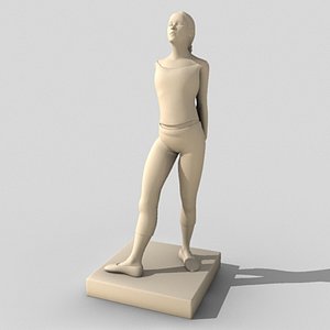 3ds max ballerina statue