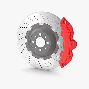 Sport Disc Brake And Pads 3D model