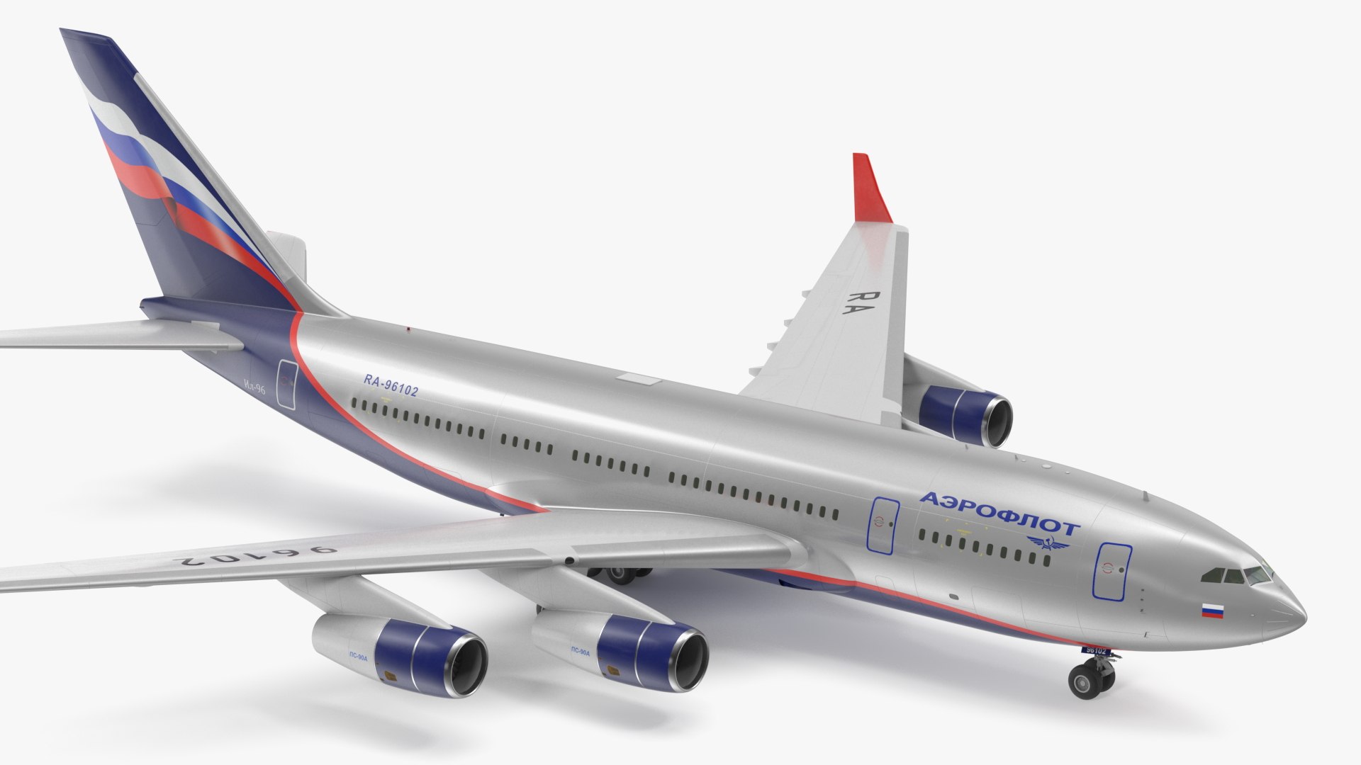 Ilyushin IL-96-300 Aeroplane Simple Interior 3D model - TurboSquid