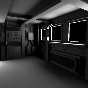 3ds max interior ship wheel house