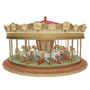 carousel ride 3D model