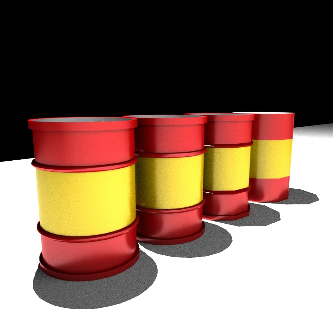 3D oil barrels https://p.turbosquid.com/ts-thumb/PG/xWmnY0/O77d98LV/pic4/jpg/1584467472/1920x1080/fit_q87/670991c64056b63d1c22225aefe1f94160ad060a/pic4.jpg