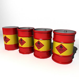 3D oil barrels