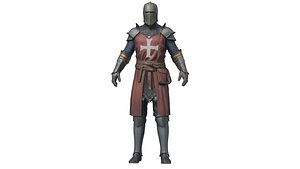 3D Realistic 3D Medieval Knight Model