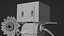Happy Rusty Robot - Estilo de dibujos animados animados
