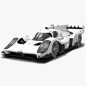 Glickenhaus SCG 007 LMH Hypercar WEC White Mockup