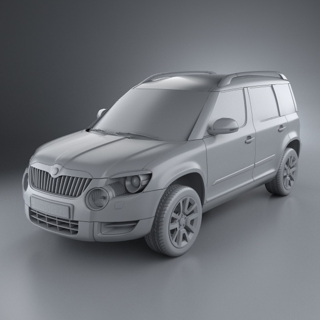 3d model skoda yeti 2010