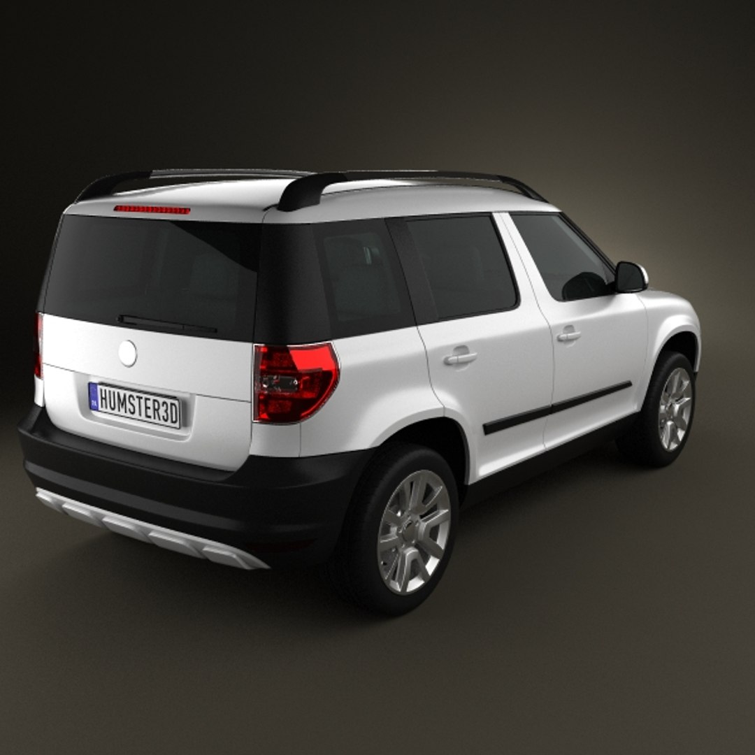 3d model skoda yeti 2010